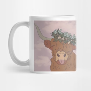 boho highland cow Mug